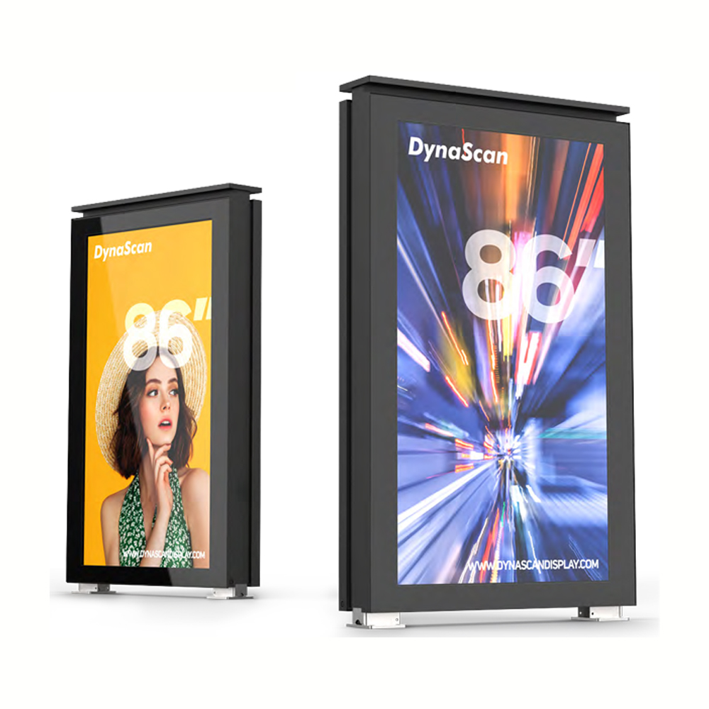 DynaScan デジタルサイネージ 屋外両面超高輝度LCDディスプレイ 4000/3500 65/75/86インチ【DKタイプ】