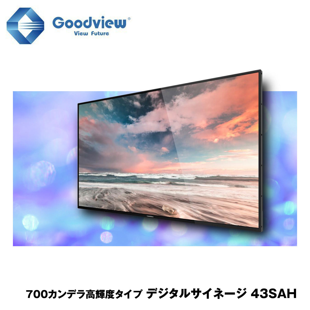 Goodview デジタルサイネージ 高輝度タイプ 700カンデラ 43型【43SAH】